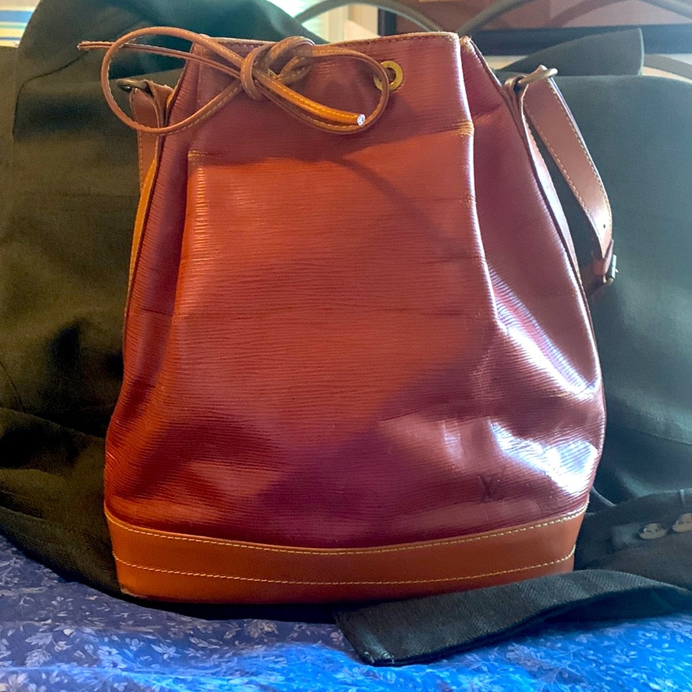 Louis Vuitton Noe’ bag in Kenyan Fawn and gold
